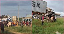 Images of the accident scene in the Taru area.